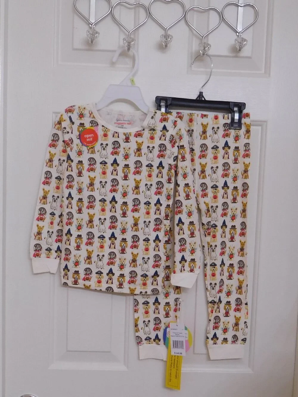 NWT 2pc Magnetic Me Trick Treats Halloween Dogs Pants Pajamas sz 4t
